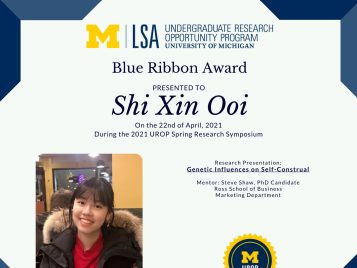 2021 UROP Spring Symposium Blue Ribbon IG 2 